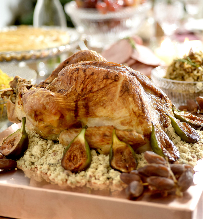 Receita: peru assado ao molho de tangerina e champagne