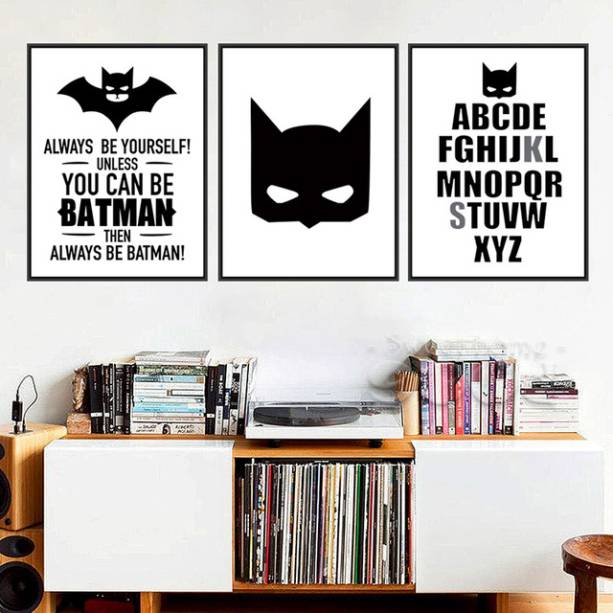 Batman Cartaz Citação Arte Da Lona Pintura de Impressão, Retratos da parede para a Decoração Home, Decoração da parede FA246 custa a partir de U$6,75 cada.
