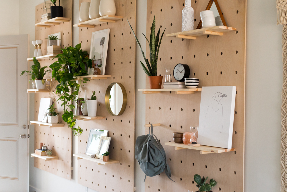 Faça você mesmo: Pegboard de madeira
