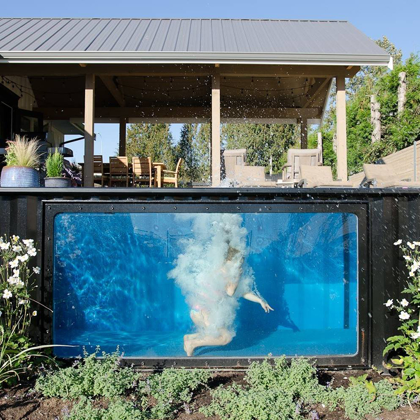 Conheça esta piscina feita com containers no Canadá
