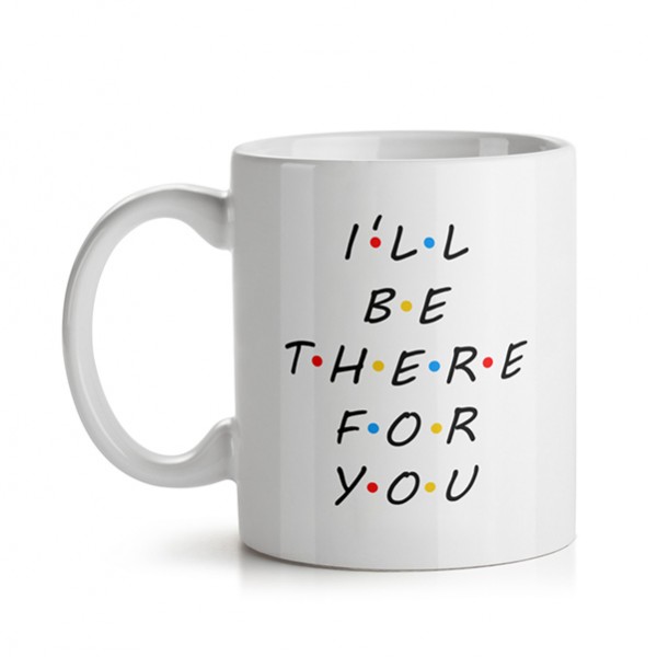 A caneca I'll Be There for You custa R$ 34,90 na Casa Geek.