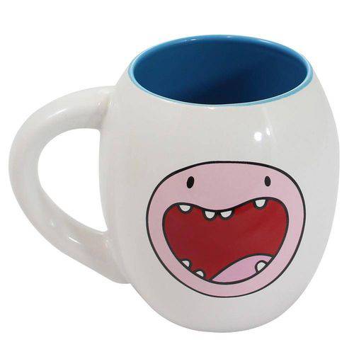 A caneca oval Finn Hora De Aventura (530ml) custa R$ 34,12 nas Lojas Americanas.