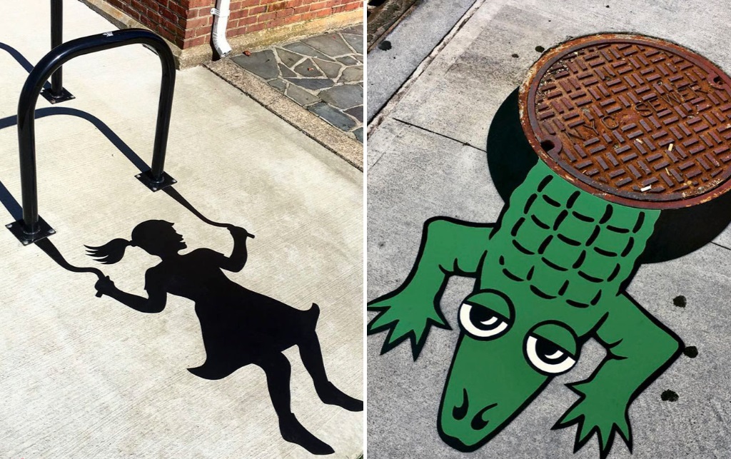 Artista de rua transforma o cenário urbano de Nova York