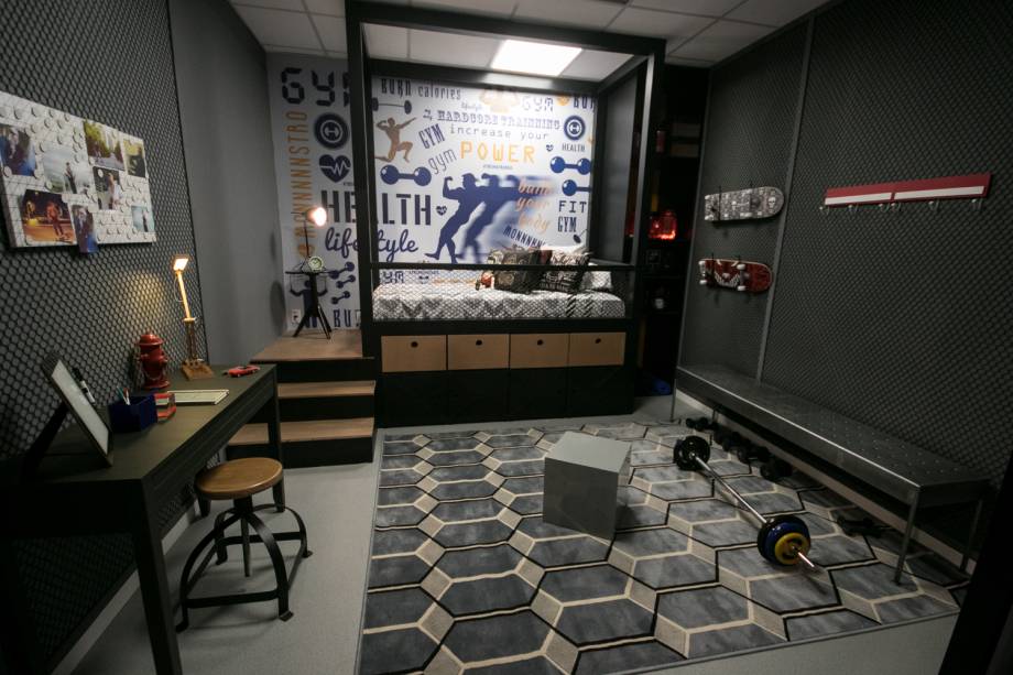 O quarto de Leo Stronda. O quarto de Leo Stronda.