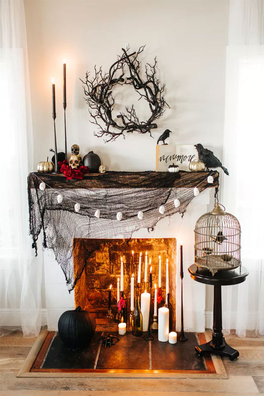 decoração de Halloween