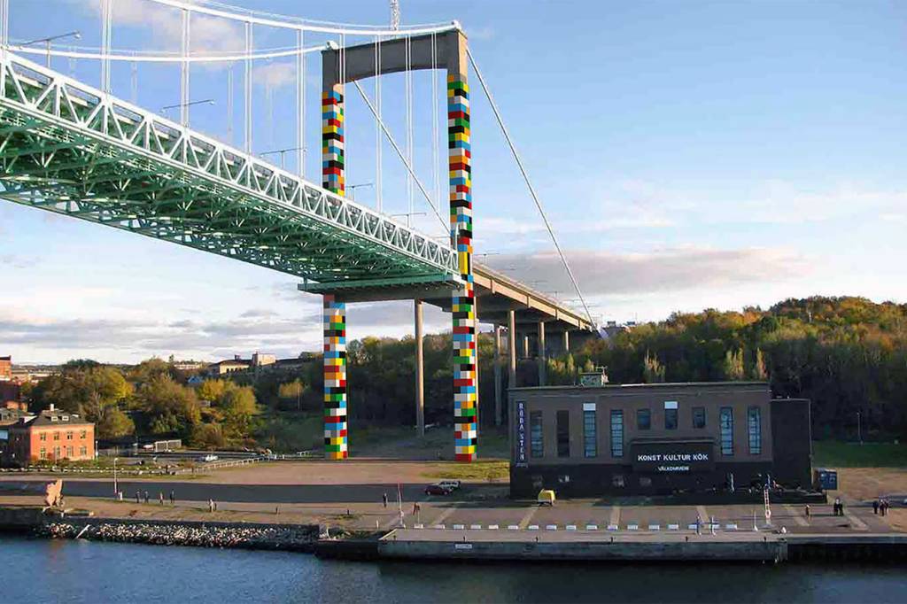 Esta ponte de Gotemburgo se transformou em LEGO