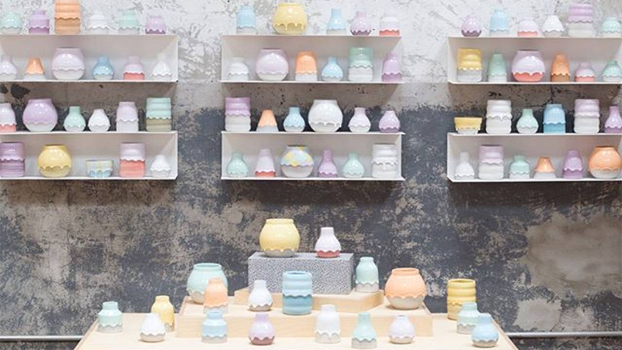 cerâmicas coloridas