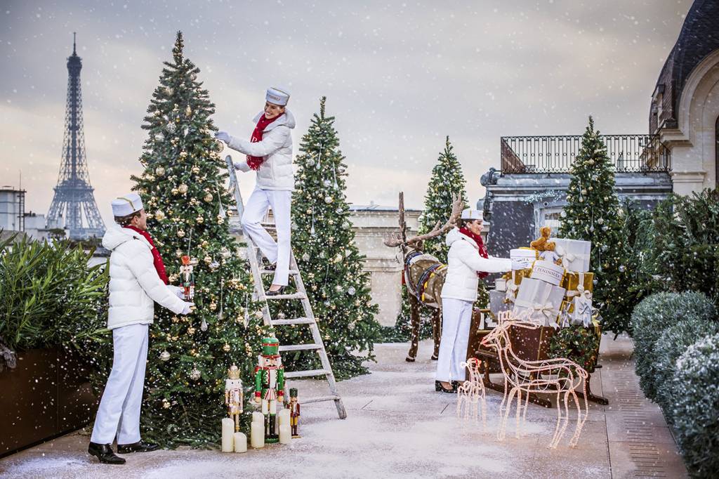 hotéis com decoração de natal