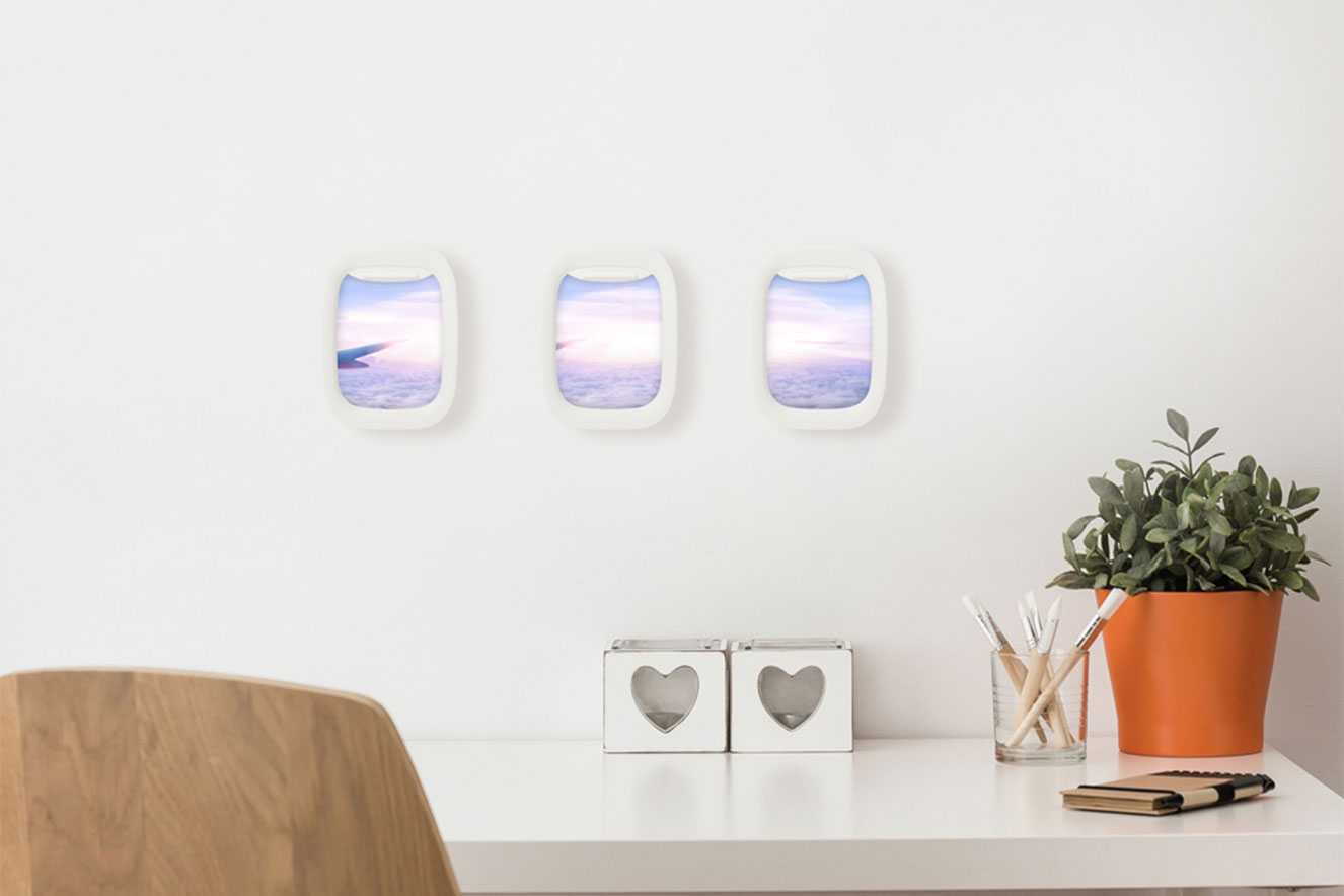 quadro janelinha do avião