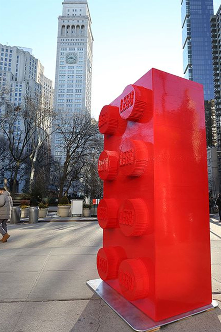peça de LEGO gigante
