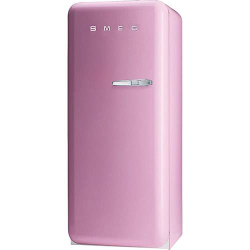 <span style="font-weight:400;">Geladeira / Refrigerador Smeg 1 Porta Anos 50 Esquerda 268L Rosa, custa R$ 14.999,99 nas lojas Americanas.</span>