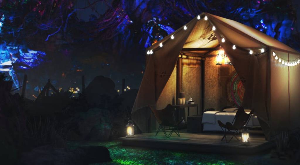 Acampamento de luxo em parque da Disney Já pensou em acampar na área de Pandora, no Animal Kingdom? Se a resposta foi sim, confira esta novidade da Disney!