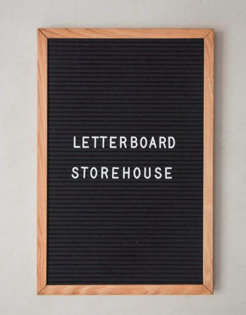 Letterboard, custa R$ 215 na loja Storehouse.