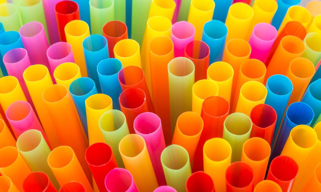 Closeup of Colorful drinking straws background. Closeup of Colorful drinking straws background.