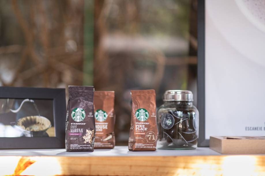 Alguns dos tipos de cafés disponíveis para degustação. Alguns dos tipos de cafés disponíveis para degustação.