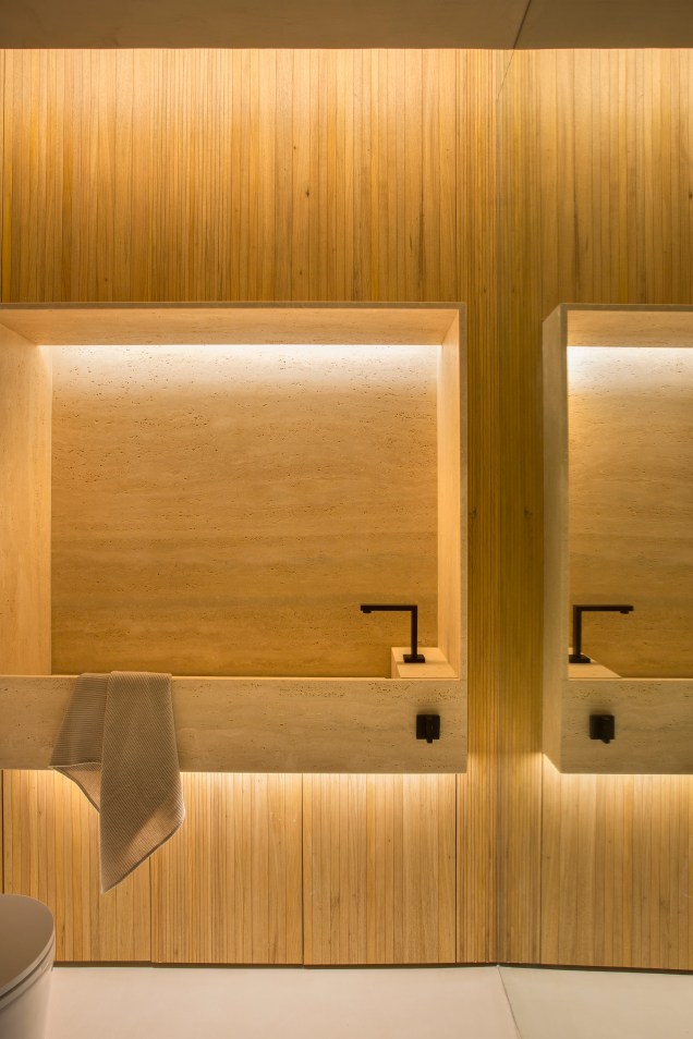 O banheiro do apartamento Reserva foi um dos vencedores do Prêmio Um Sonho de Banheiro, organizado pela Deca.