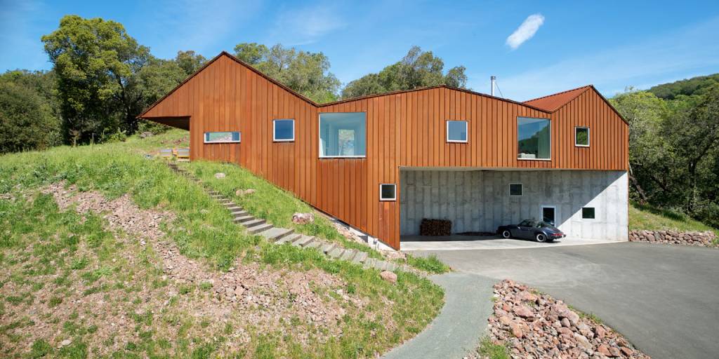 Casa na Califórnia chama a atenção pela fachada em aço-corten (2) Casa na Califórnia chama a atenção pela fachada em aço-corten (2)