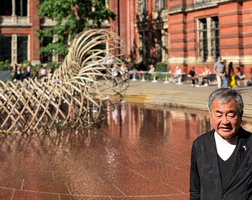 5-kengo-kuma-entrelaça-bambu-e-carbono-no-london-design-festival-2019 5-kengo-kuma-entrelaça-bambu-e-carbono-no-london-design-festival-2019