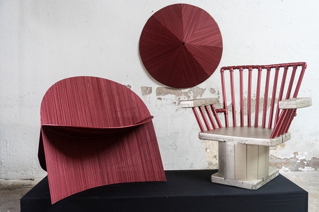 Arte com resíduo: projeto usa restos da construção civil para fazer móveis