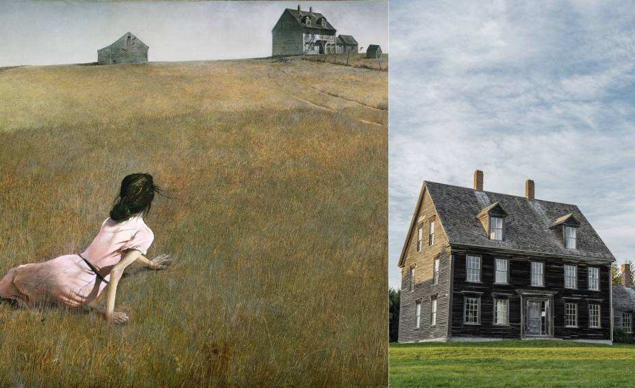 <strong>Mundo de Christina por Andrew Wyeth (Cushing, Maine).</strong> Essa é uma das pinturas mais conhecidas do século XX. A mulher do quadro, Anna Christina Olson, sofria de uma doença degenerativa do nervo e teve de rastejar até sua casa uma vez. A Casa Olson fica na cidade de Cushing e é aberta ao público para visitação.