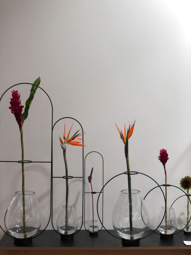 Vasos V3, EloM . Vaso X. Paulo Goldstein. O designer inspira-se nas linhas das próprias plantas para criar seus vasos. Esguios e elegantes, eles refletem o equilíbrio das folhas e flores, realçando sua beleza natural e delicada.