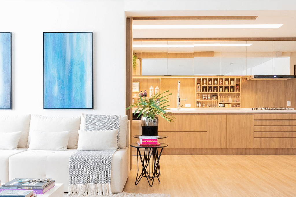 Apartamento passa por reforma e vira um local de praticidade e conforto