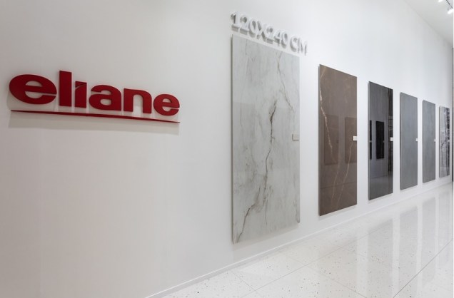 Eliane: com tamanhos que chegam a até 120x240 cm, os porcelanatos da Eliane chamaram atenção na feira. A série é inspirada no mármore.