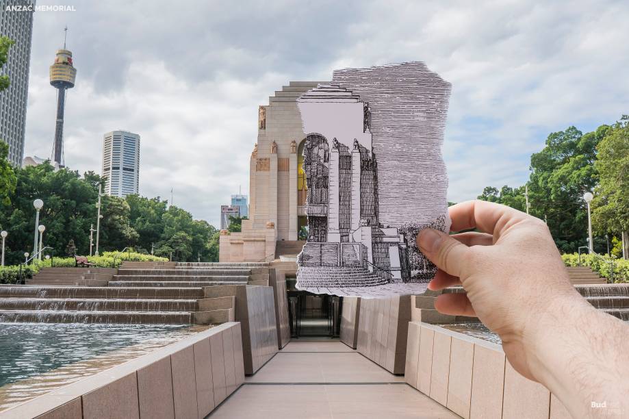 Essa "expressão física do espírito e lenda de Anzac" homenageia os membros do Corpo de Exército da Austrália e da Nova Zelândia, que caíram na Primeira Guerra Mundial. O edifício é simétrico nos dois eixos. Seu estilo Art Déco recebe gravitas adicionais por meio da inclusão de elementos góticos, como contrafortes e arcos altos e arredondados.