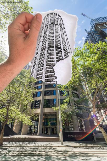 O antigo prédio mais alto de Sydney é tão elegante e ambicioso que inspirou gerações de habitantes locais. "O melhor e mais alto edifício da Austrália, uma resolução perfeita de geometria racional, engenharia estrutural e forma heroica" não é um quadrado: é uma forma próxima a de um cone, composta por 20 segmentos geométricos. O nome vem do gráfico em que foi construído. Tornar o prédio e suas janelas curvadas criava uma sensação mais épica de expansão, por dentro e por fora. Costelas curvas interligadas, colunas externas e revestimento estrutural estão entre os elementos de design que mantêm os arquitetos falando, mesmo que o efeito mais agudo do edifício tenha sido trazer um pouco do brilho e confiança do estilo americano a Sidney.