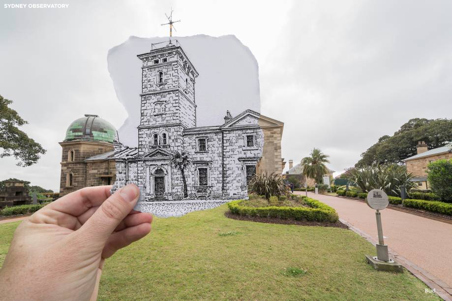 O Observatório de Sidney não é a primeira estação de observação a ser construída no Observatory Hill. William Dawes estabeleceu um observatório de vida curta em 1788 para avistar um cometa que não se materializou. O primeiro astrônomo do governo da Austrália, William Scott, foi nomeado posteriormente para construir o observatório que pode ser visitado hoje. O edifício de arenito apresenta um estilo renascentista florentino. Suas características mais notáveis ​​são as duas cúpulas telescópicas octogonais e a "torre do globo do tempo", da qual uma bola é jogada todos os dias ao meio-dia, disparando um canhão para disparar para indicar a hora da cidade. A bola ainda cai nos tempos modernos, mas agora cai às 13h, diariamente.