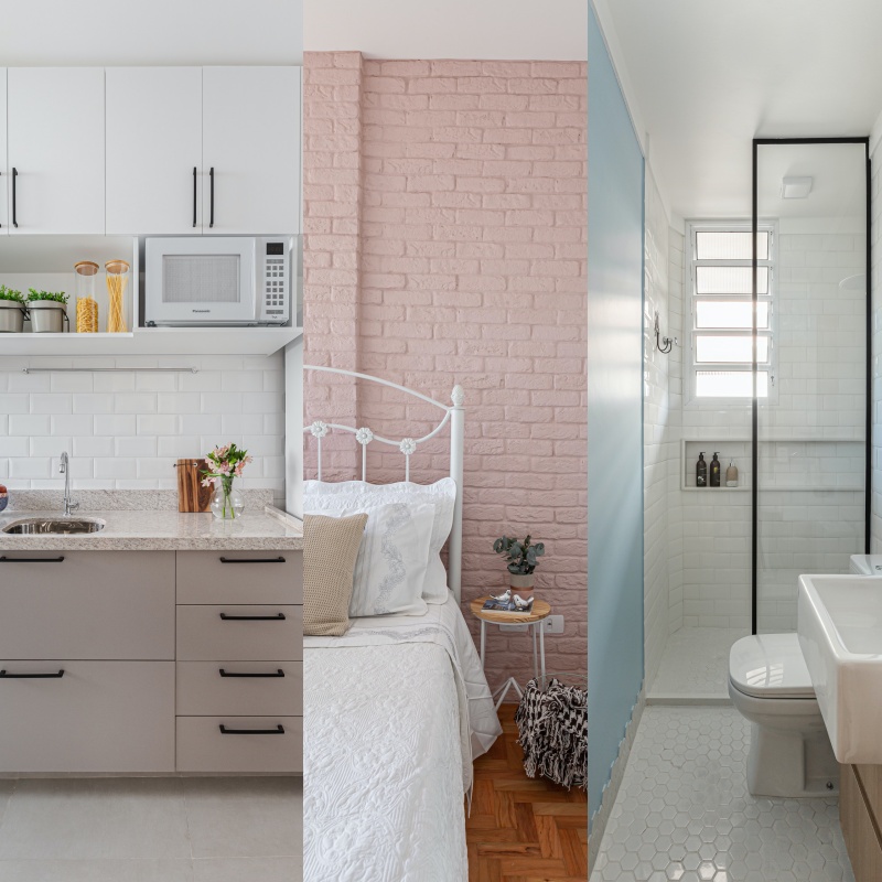 Reforma: apartamento antigo de 48 m² ganhou amplitude