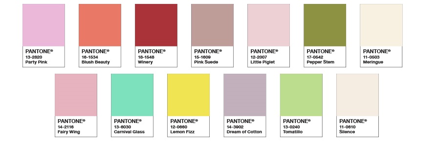 Paletas de cores primavera-verão 2021 da Pantone
