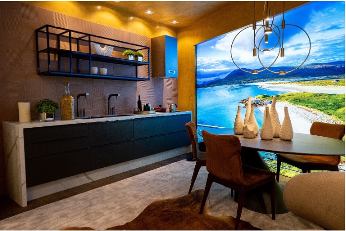 A Cozinha com Afeto, no Janelas CASACOR Paraná, é um espaço sensorial e tem a cozinha como protagonista da casa. A Cozinha com Afeto, no Janelas CASACOR Paraná, é um espaço sensorial e tem a cozinha como protagonista da casa.