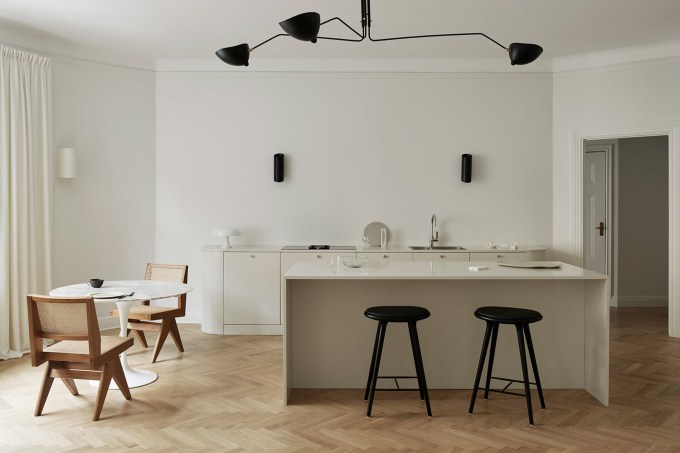 Scandinavian design kitchen in modern design