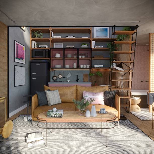 Loft Casal com Filha, por Carmen Zaccaro Arquitetura | <span>“Ao invés de paredes, preferi painéis deslizantes de madeira e palhinha para delimitar a área do banho. Adoro também a claraboia do teto inclinado, que deixa a luz natural entrar e, à noite, dá pra observar o céu e as estrelas desse lugar tão especial, onde a natureza ainda é soberana”, pontua Carmen. </span>