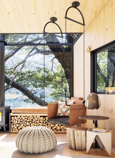 Loft Casal com Bebê, por Nina Zamith | O ponto de partida para a arquiteta Nina Zamith foi o mix de texturas naturais, desenhando esse loft de 45 m², sob medida para abrigar com todo o conforto um casal com um bebê recém-nascido.