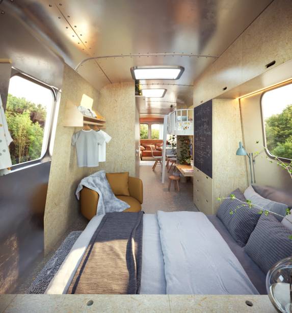 AIRSTREAM, por Cajoo.studio | Tudo multifuncional, prático e bem-bolado. Móveis da m.o.o.c, Jabuticasa, Wentz design e Cuchi.