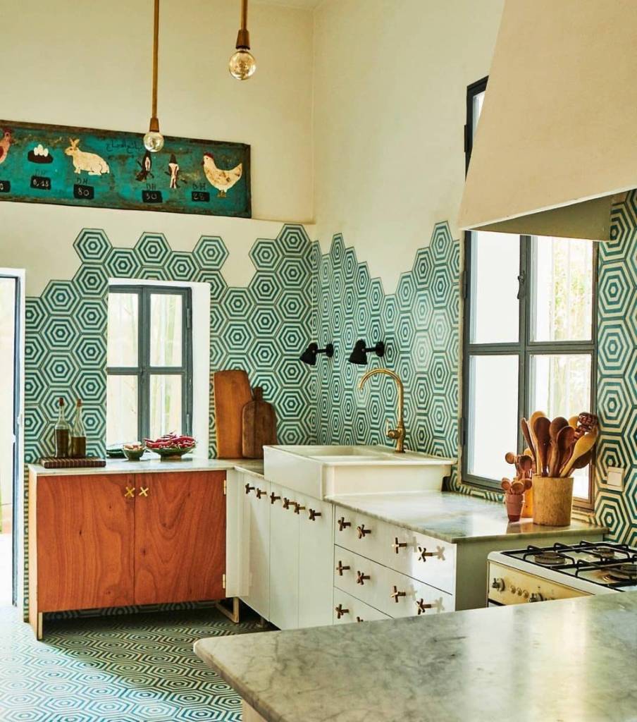 backsplash-cozinha-ideias11 Cozinha com meia parede de azulejo