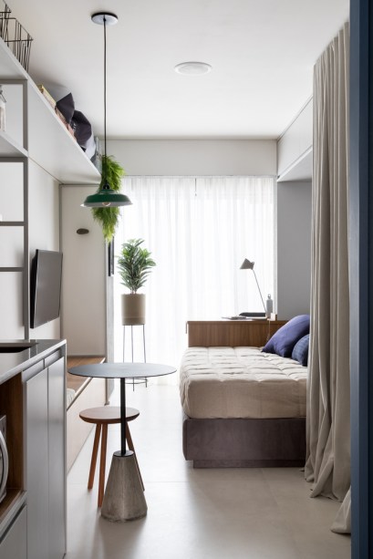 Minimalismo e funcionalidade definem apartamentos na Liberdade