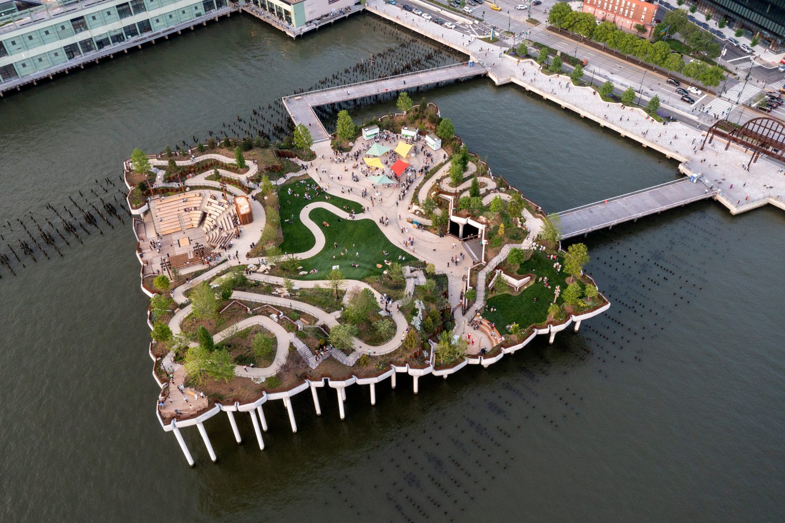 Nova York ganha parque em forma de ilha futurista!