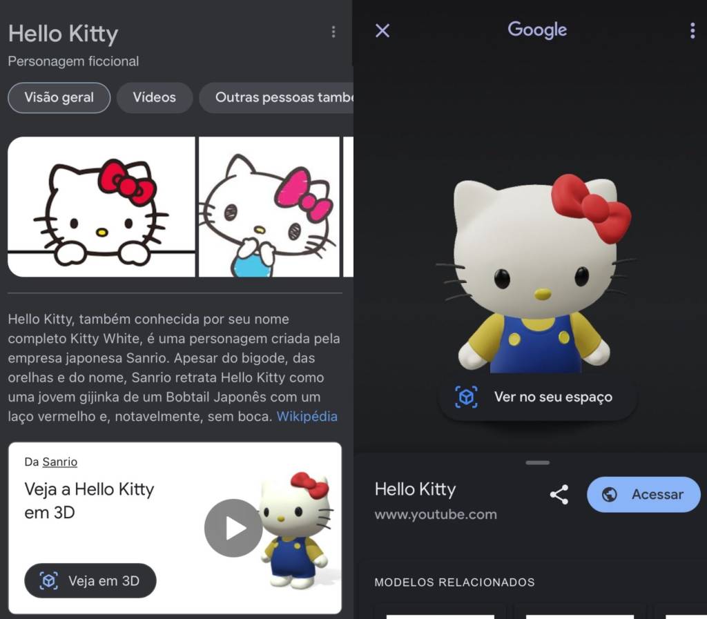 A Hello Kitty pode visitar sua casa graças à realidade aumentada do Google!