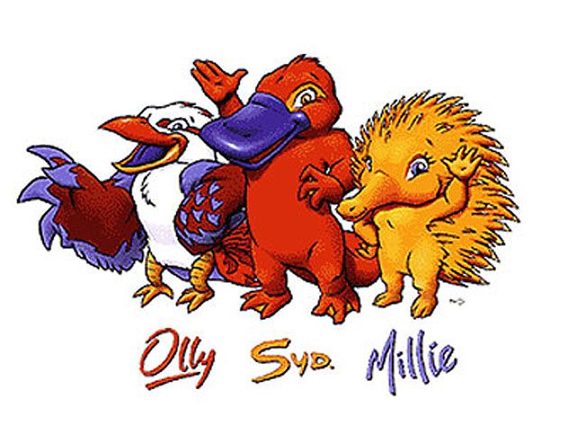 Syd, Olly and Millie, Sydney 2000