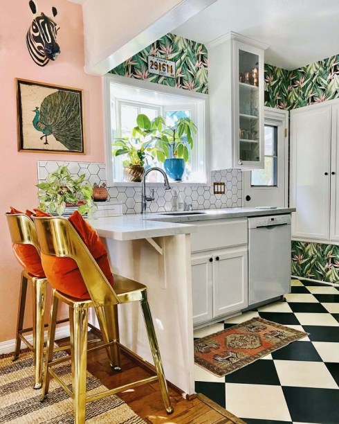 16 ideias de papel de parede para a cozinha