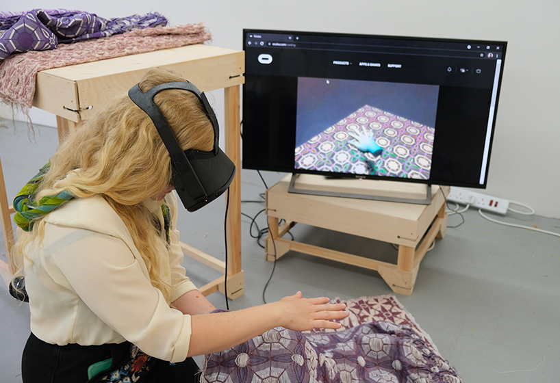Bordado gigante pode ser utilizado em experiências de realidade virtual