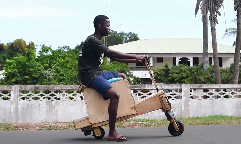 Adolescente de Gana cria bike elétrica movida a energia solar!