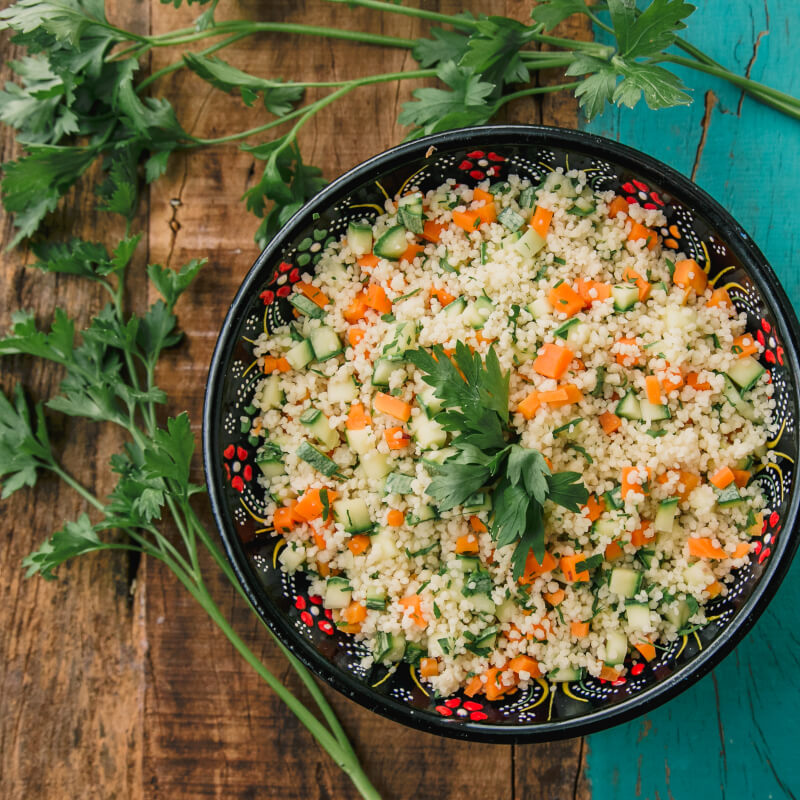Receita para o Dia dos Pais: cuscuz marroquino com abobrinha
