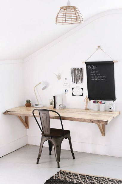 18 ideias de mesas DIY para você fazer seu home office