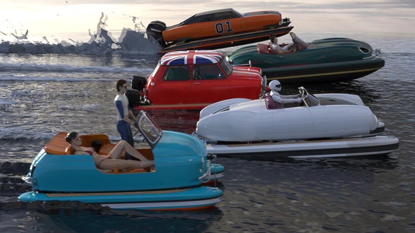 007 vibes: esse carro anda na água