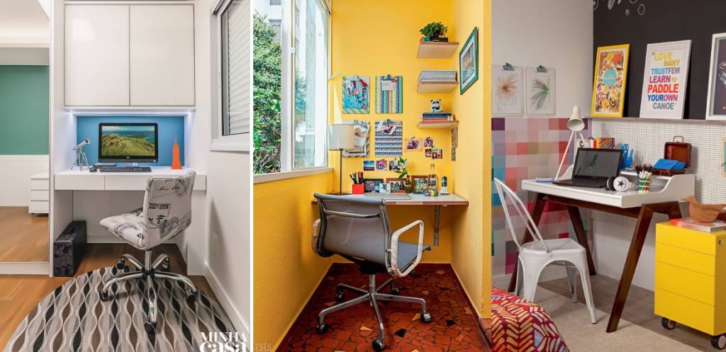 11 home offices pequenos e organizados