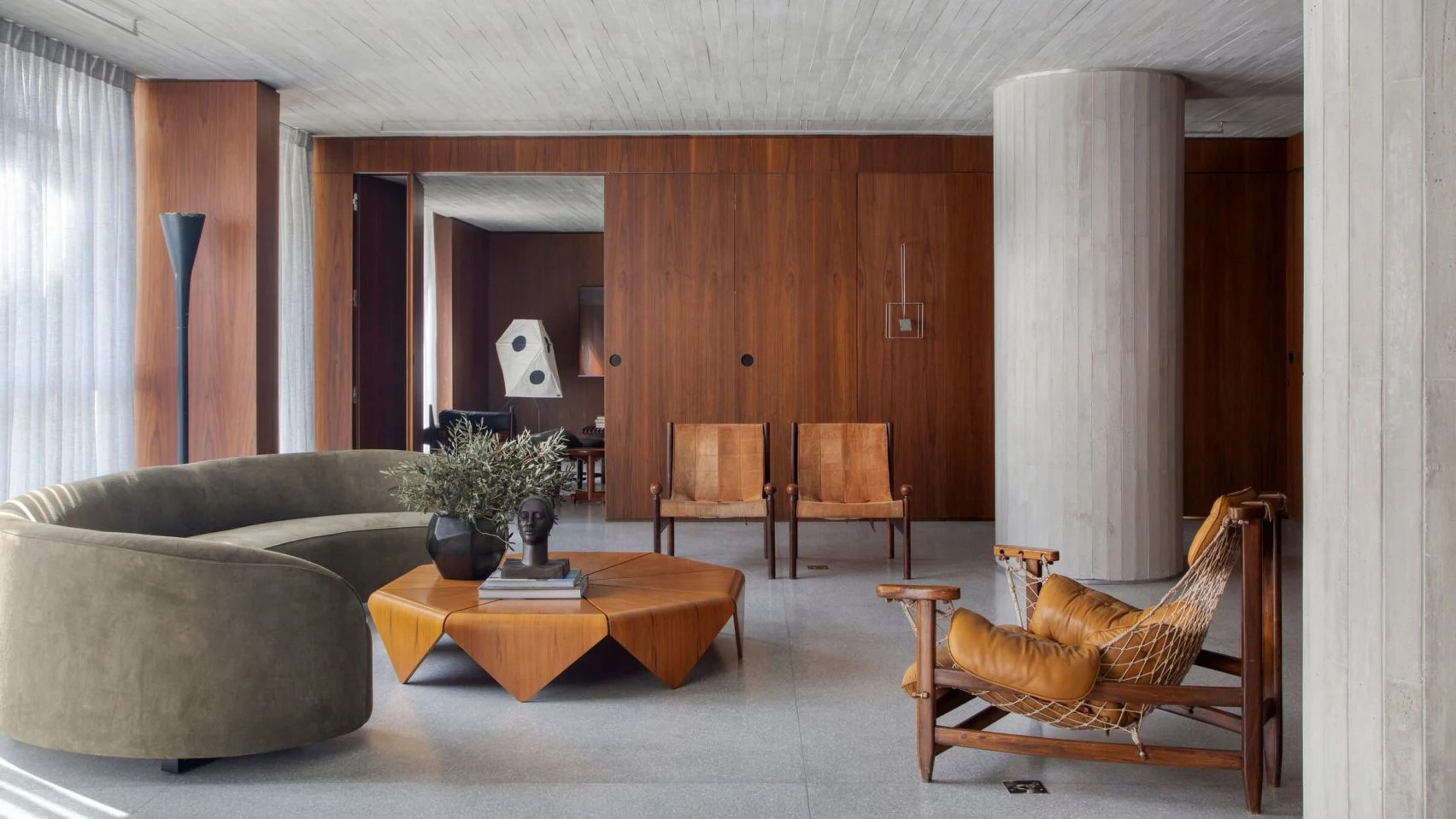 10 interiores com decoração moderna do meio do século